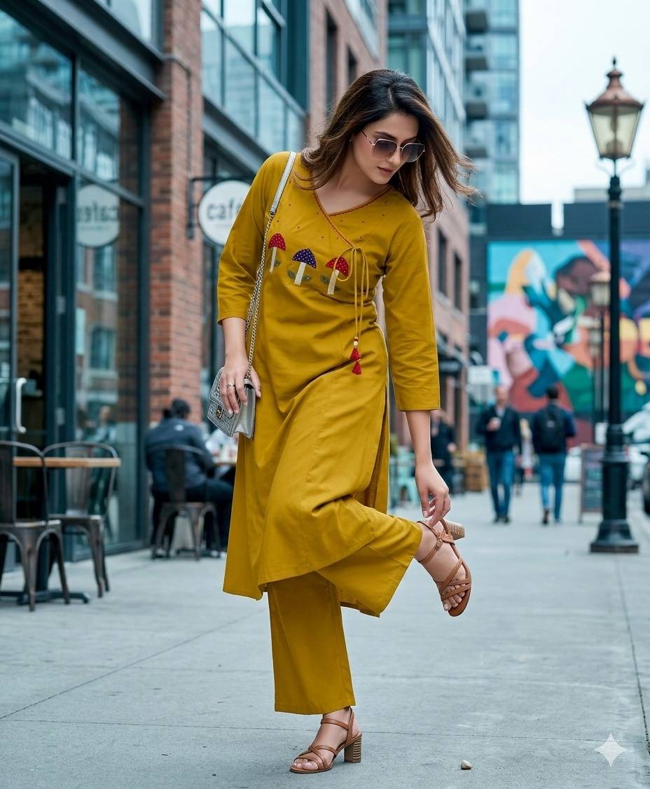 REAL TITLI By Kaamiri 01 To 06 Series Beautiful Festive Suits Colourful Stylish Premium Ajrakh Cotton kurti with plazo At Wholesale Price